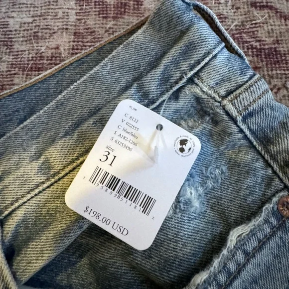 AGOLDE high rise tapered Wander Jeans NWT